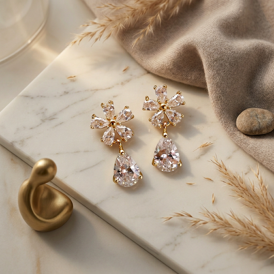 The "Crystal Bloom" Diamond Drops