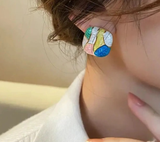 Mosaic Earrings 🎨